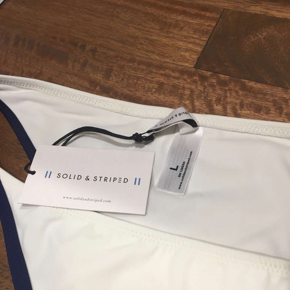 New Solid & Striped Bikini Bottoms - image 2